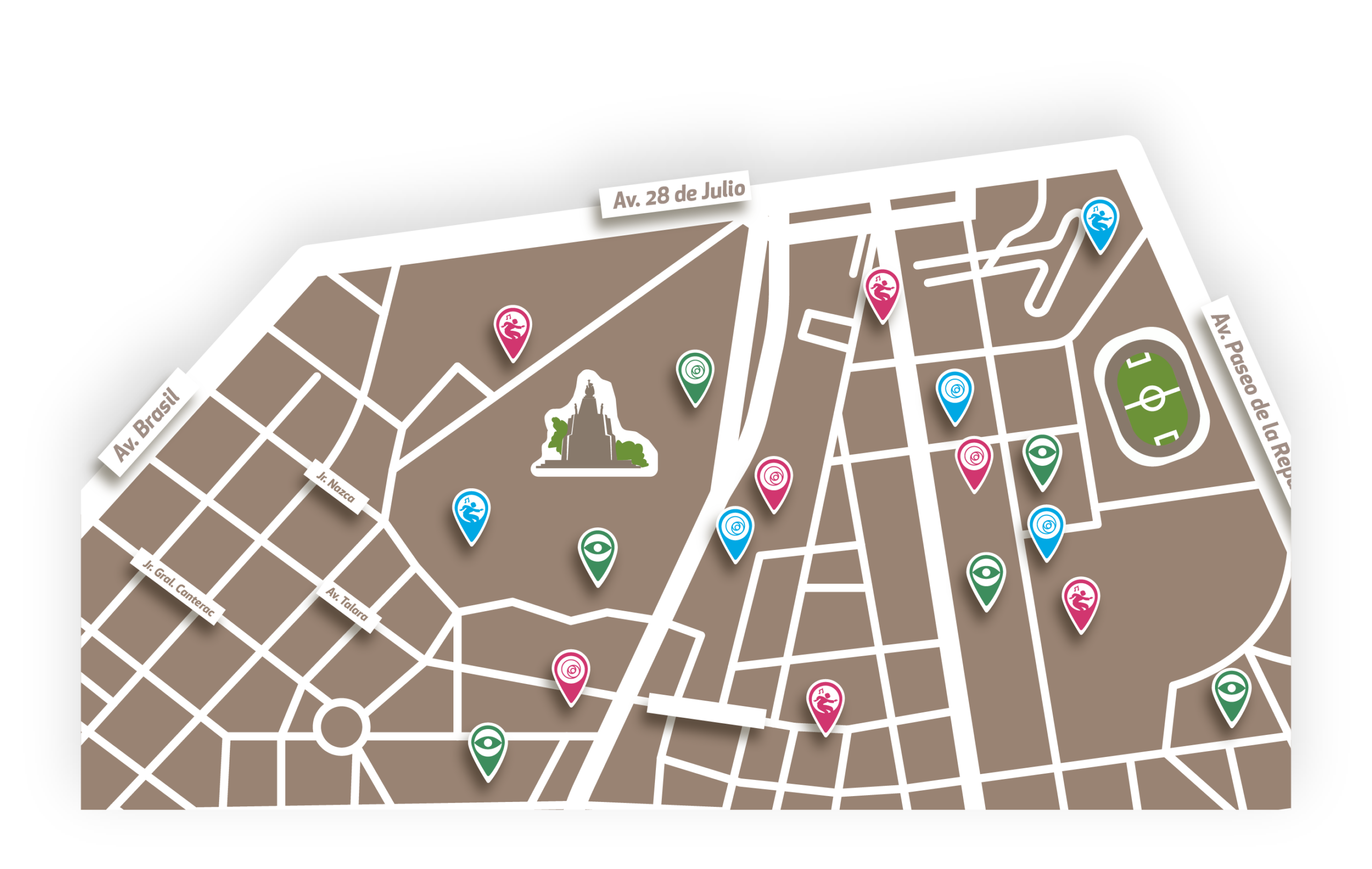 Detalle de la Cartografía Ilustrada del nodo
